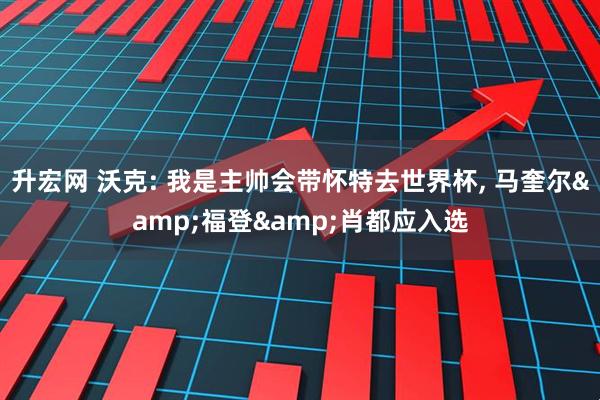 升宏网 沃克: 我是主帅会带怀特去世界杯, 马奎尔&福登&肖都应入选